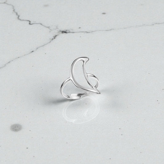 Bague Qamar - Argent