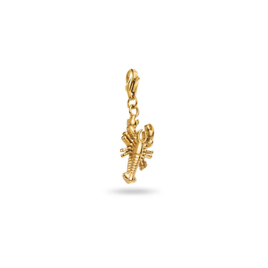 Charms homard Saratan en acier inoxydable doré – bijou Bahari