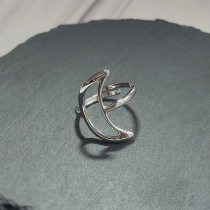 Bague Qamar - Argent